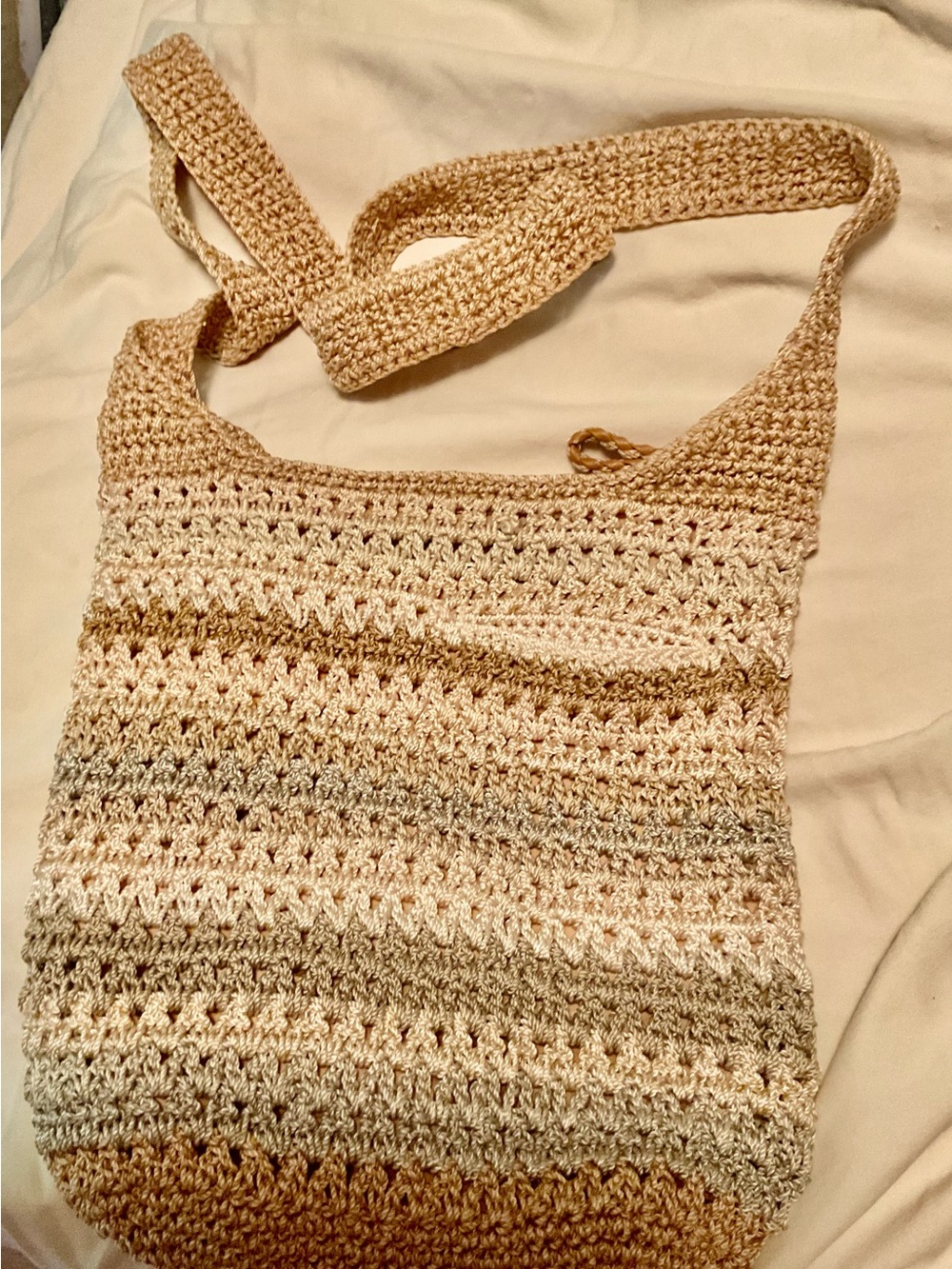 The Sak Hobo  Cream multi  Crochet Shoulder Bag